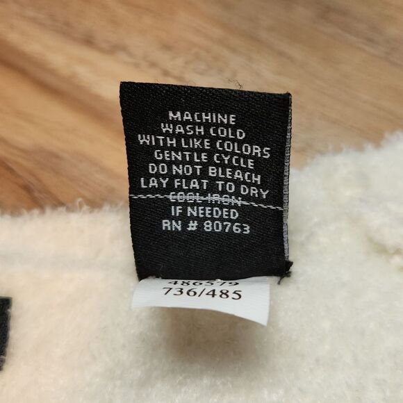 💜Moda International Ivory Soft Long Balloon Sleeve Tunic Sweater Small - Picture 9 of 11